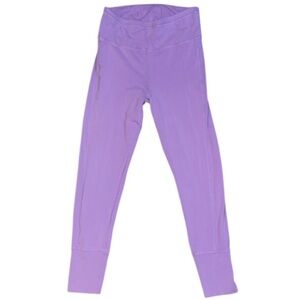 FP Movement Lavender Stretchy Knit Legging Joggers with Serged Stitching